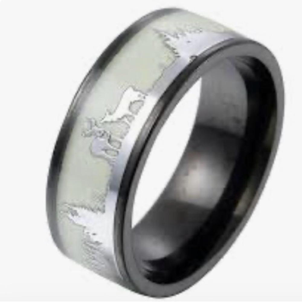 Black and Silver Men's Ring